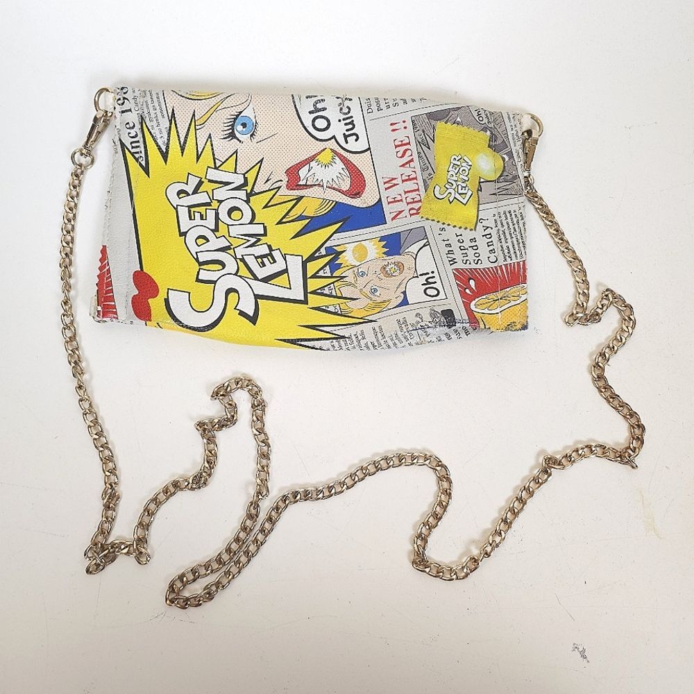 BAM FOREVER Comic Hello 3 am Purse SUPER LEMON SOUR HARD CANDY Crossbody Clutch - Picture 14 of 15